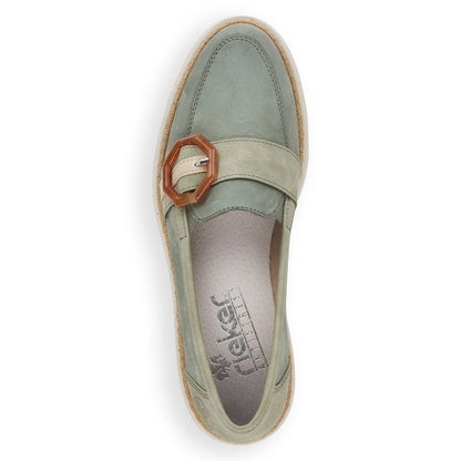 Rieker Ladies Buckle Trim Loafer