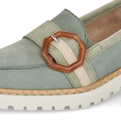 Rieker Ladies Buckle Trim Loafer
