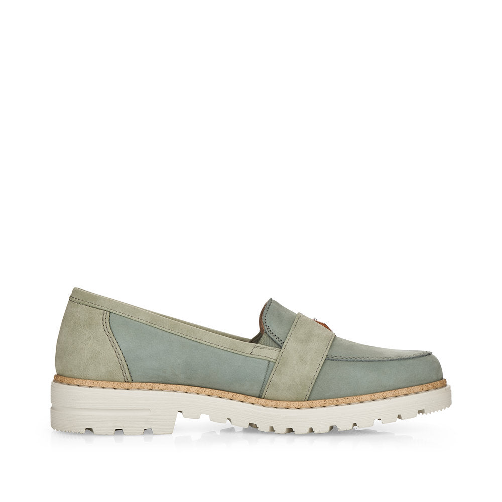 Rieker Ladies Buckle Trim Loafer