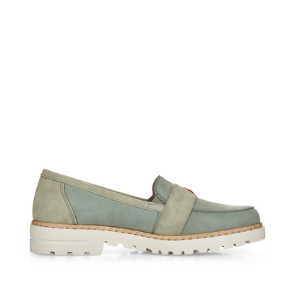 Rieker Ladies Buckle Trim Loafer