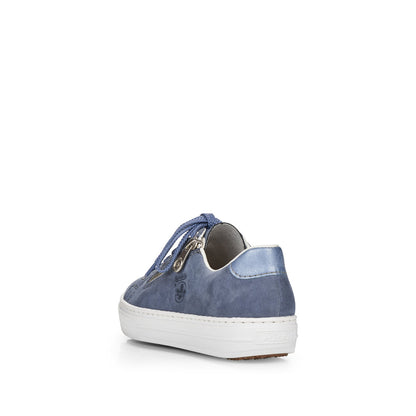 Rieker Ladies Zip Lace Up Sneaker