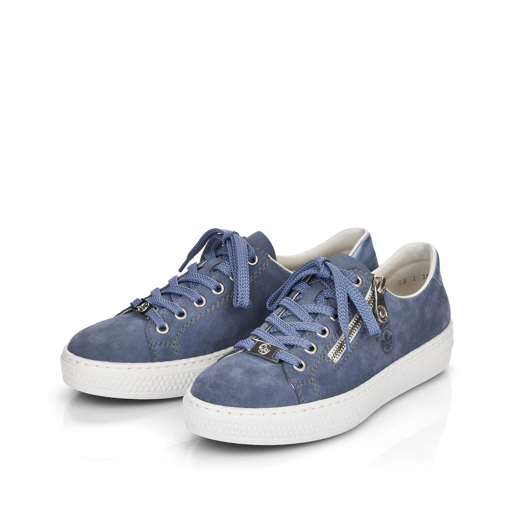 Rieker Ladies Zip Lace Up Sneaker