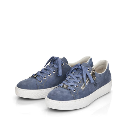 Rieker Ladies Zip Lace Up Sneaker