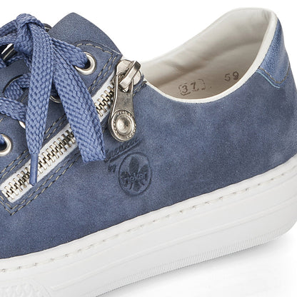 Rieker Ladies Zip Lace Up Sneaker