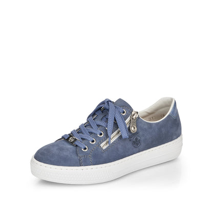 Rieker Ladies Zip Lace Up Sneaker