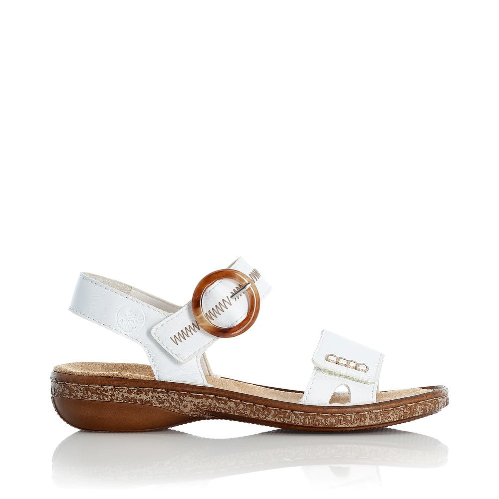 Rieker Ladies Buckle Trim Sandal