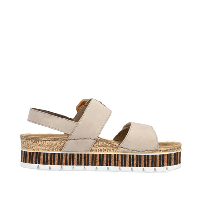 Rieker Ladies Cork Trim Sandal