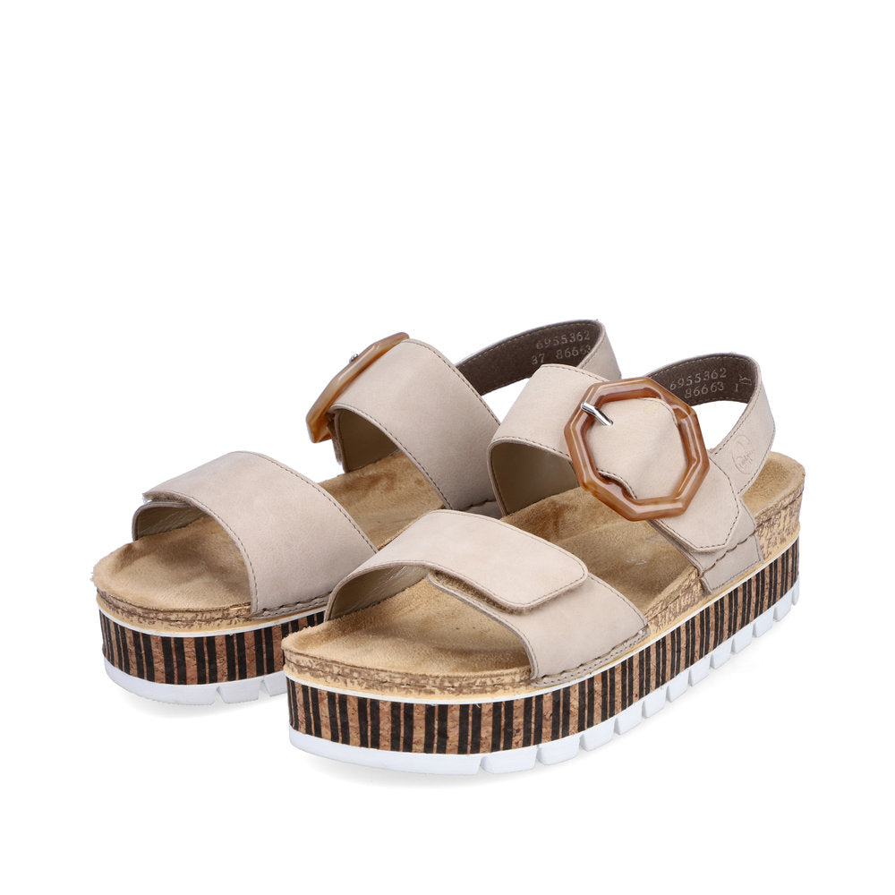 Rieker Ladies Cork Trim Sandal