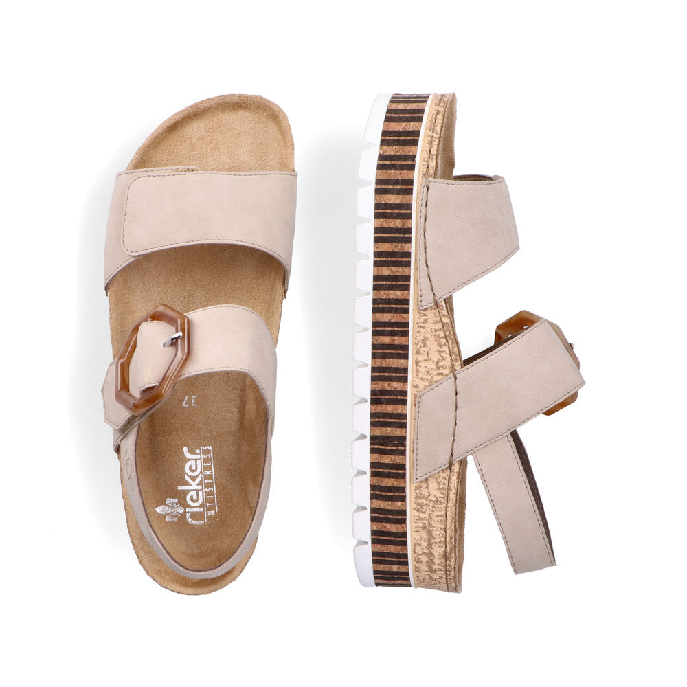 Rieker Ladies Cork Trim Sandal