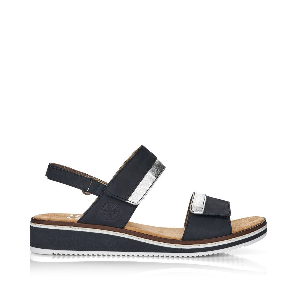 Rieker Ladies Adjustable Low Wedge Sandal