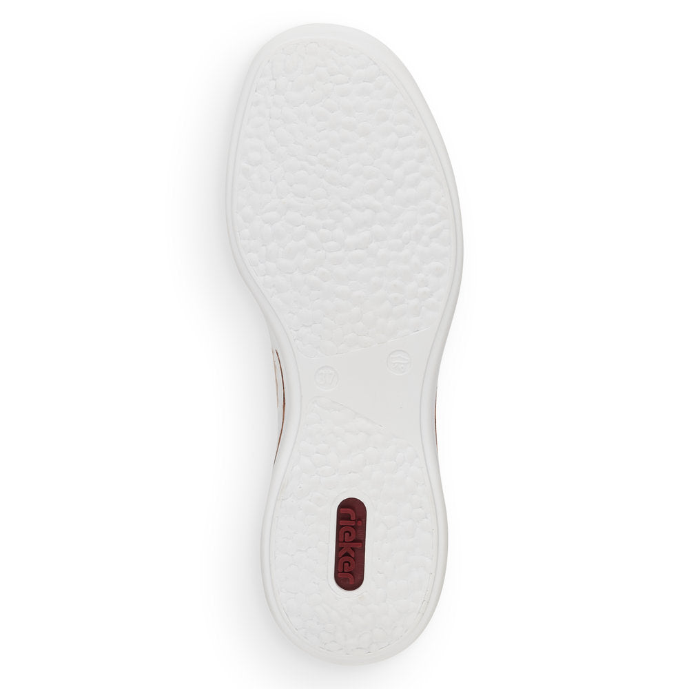 Rieker Ladies Lace Up Shoe Zip Trim