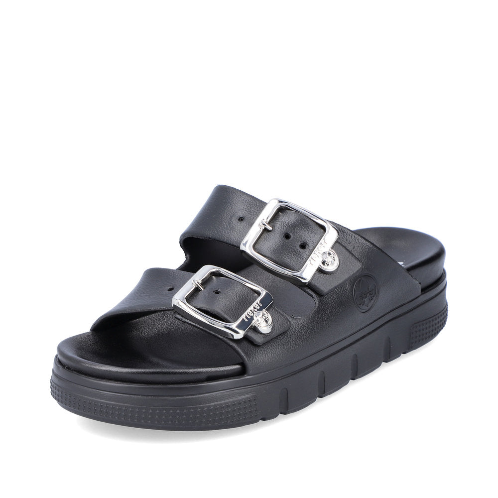 Rieker Ladies EVA Buckle Trim Slip On Sandal