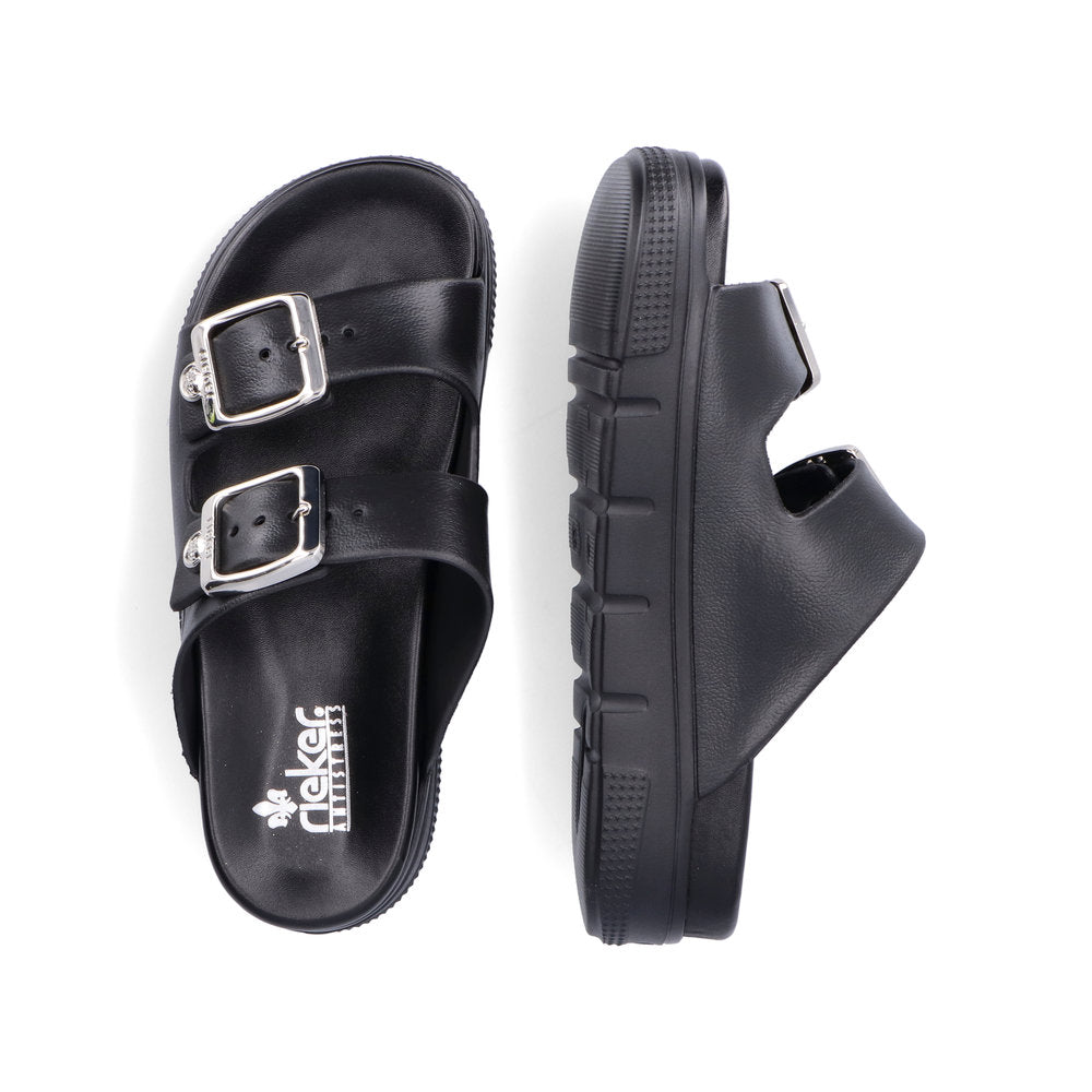 Rieker Ladies EVA Buckle Trim Slip On Sandal