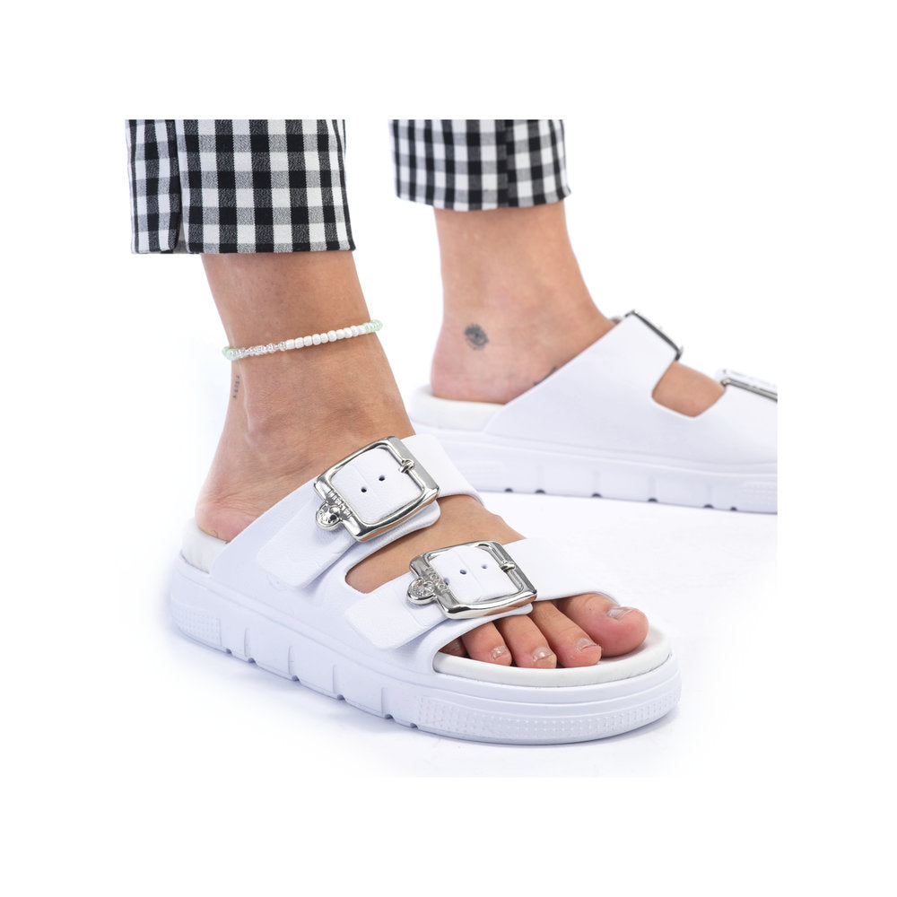 Rieker Ladies EVA Buckle Trim Backless Sandal