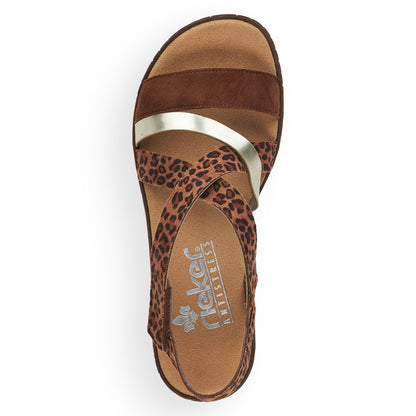 Rieker Ladies Cross Strap Sandal