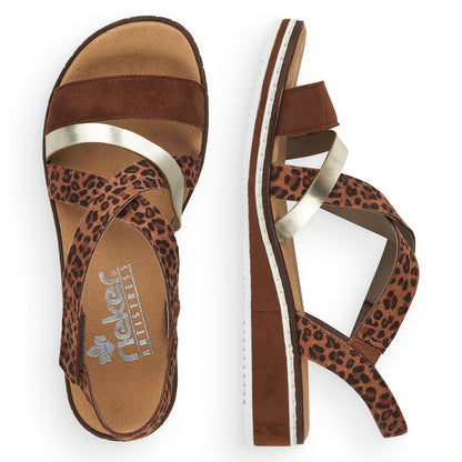 Rieker Ladies Cross Strap Sandal