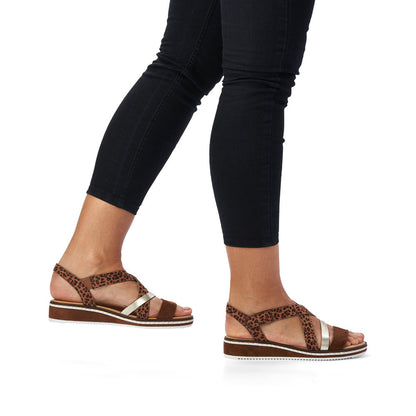 Rieker Ladies Cross Strap Sandal