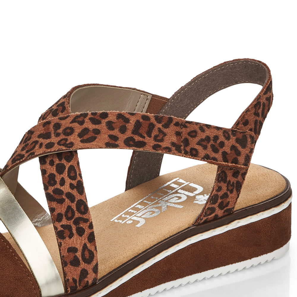 Rieker Ladies Cross Strap Sandal