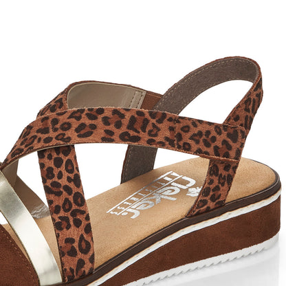 Rieker Ladies Cross Strap Sandal