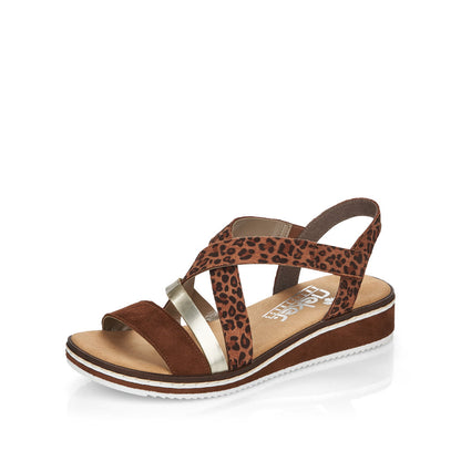 Rieker Ladies Cross Strap Sandal