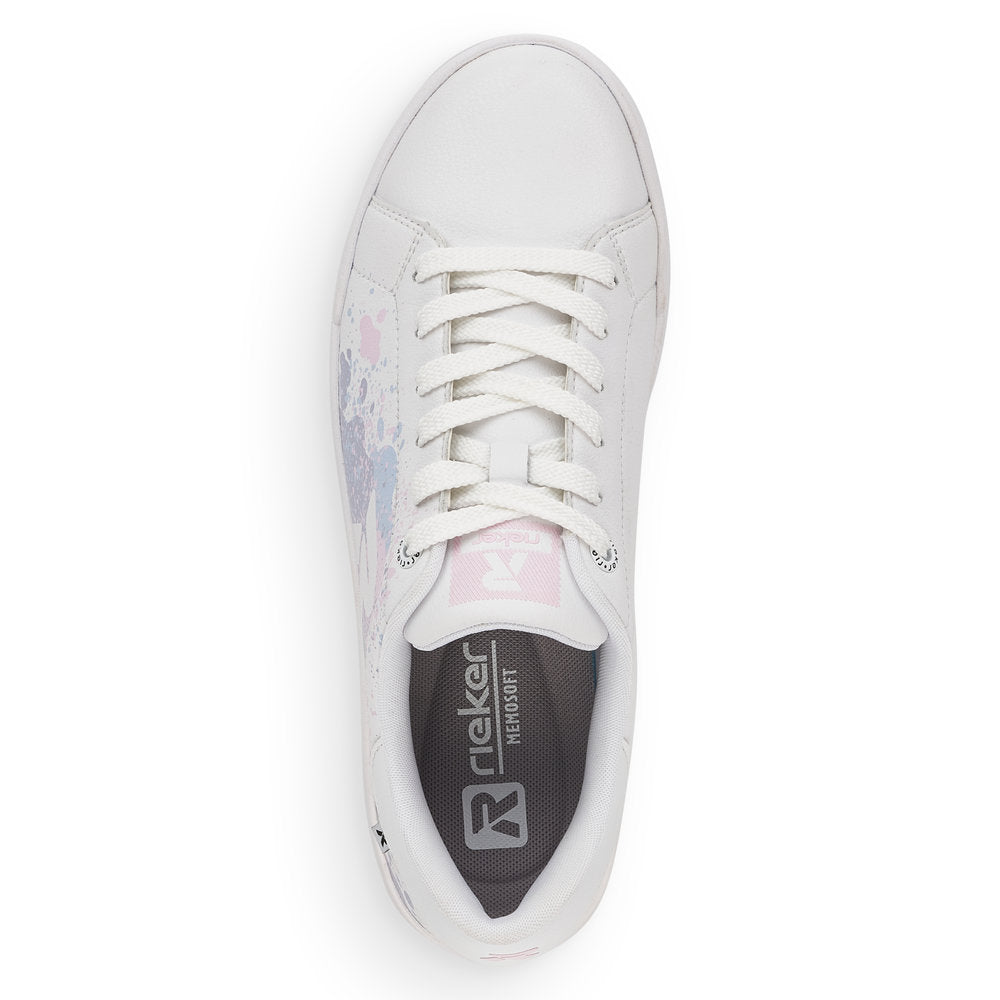 Rieker Ladies Flat Sole Lace Up Sneaker