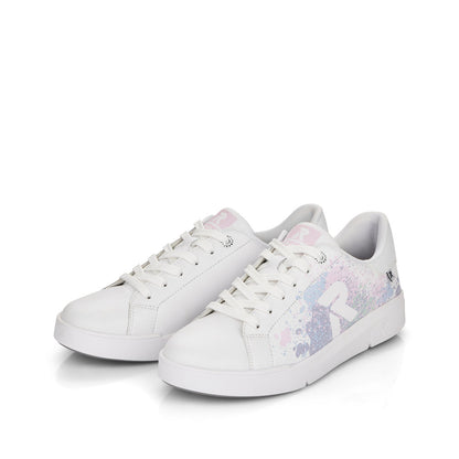 Rieker Ladies Flat Sole Lace Up Sneaker