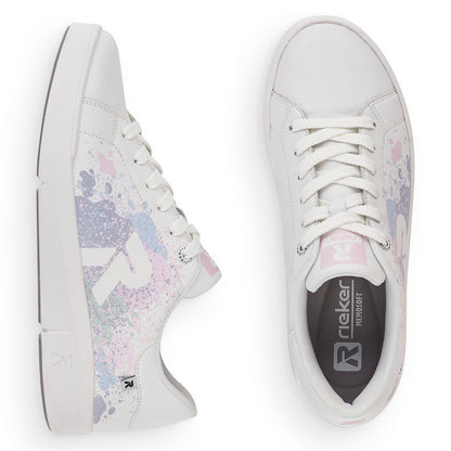 Rieker Ladies Flat Sole Lace Up Sneaker
