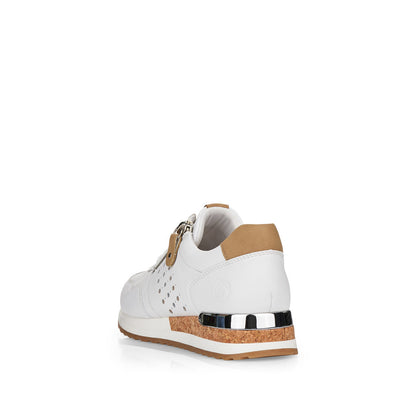 Remonte Ladies Lace Up Sneaker Cork Trim