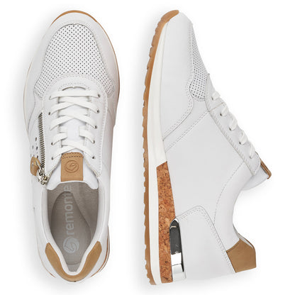 Remonte Ladies Lace Up Sneaker Cork Trim