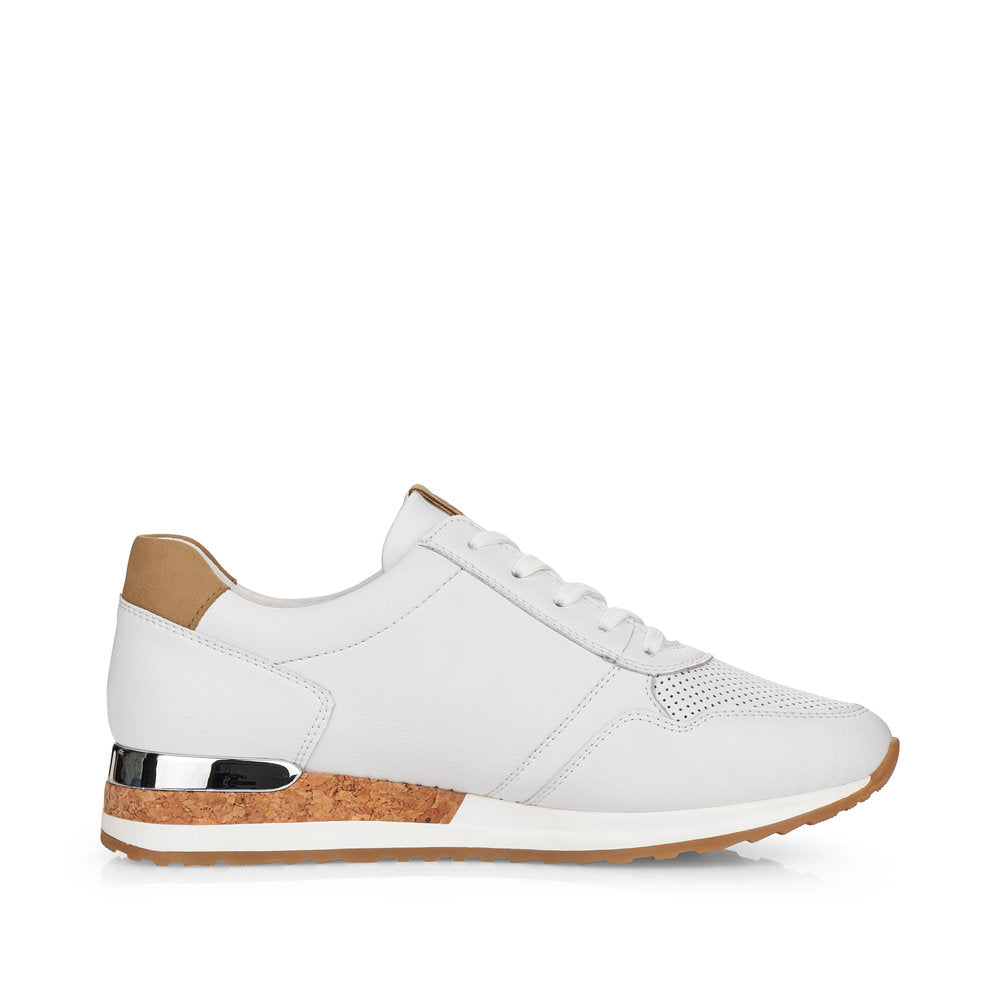Remonte Ladies Lace Up Sneaker Cork Trim
