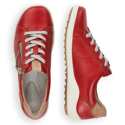 Remonte Ladies Zip Trim Lace Sneaker