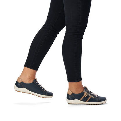 Remonte Ladies Zip Trim Lace Sneaker