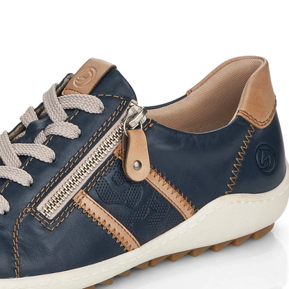 Remonte Ladies Zip Trim Lace Sneaker