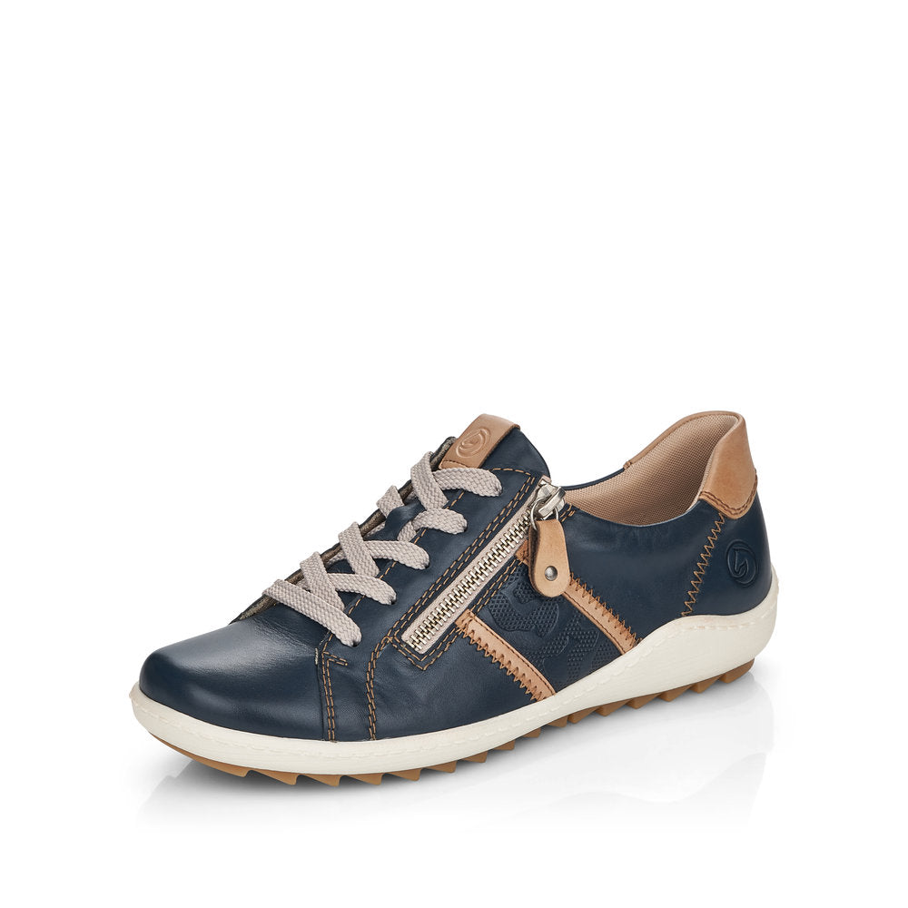 Remonte Ladies Zip Trim Lace Sneaker