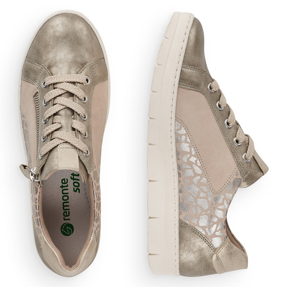 Remonte Patchwork Upper Lace Up casual shoe