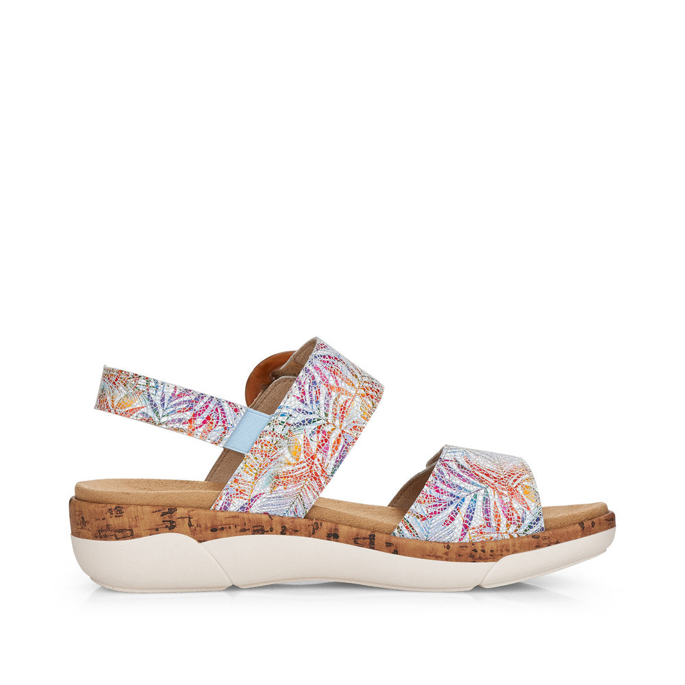 Remonte Ladies Multi Print Adjustable Sandal