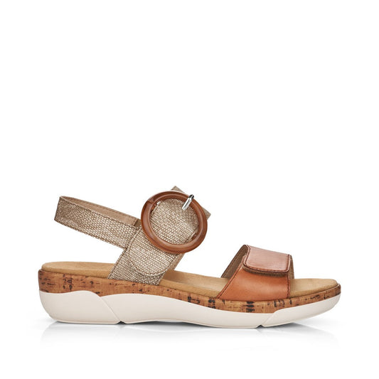 Remonte Ladies 2 Tone Adjustable Sandal