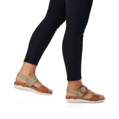 Remonte Ladies 2 Tone Adjustable Sandal