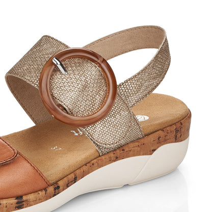 Remonte Ladies 2 Tone Adjustable Sandal
