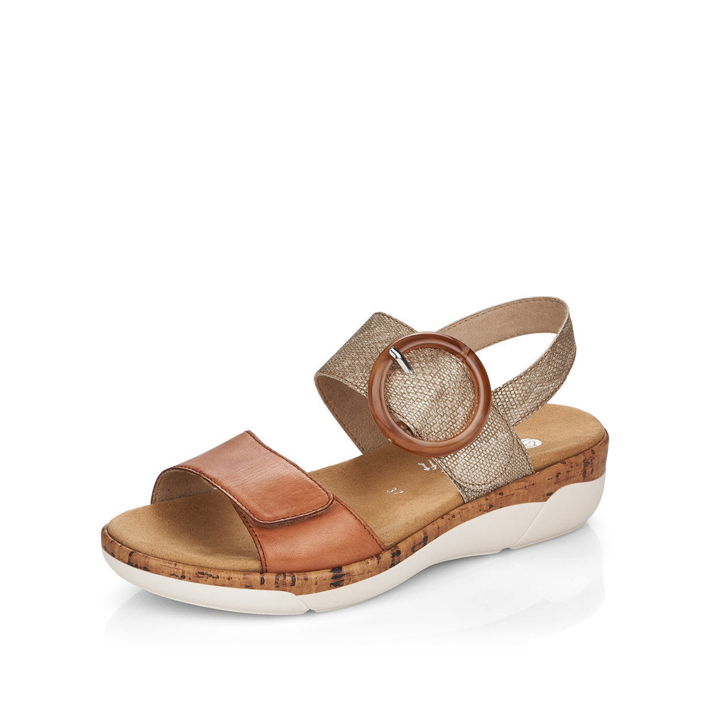 Remonte Ladies 2 Tone Adjustable Sandal