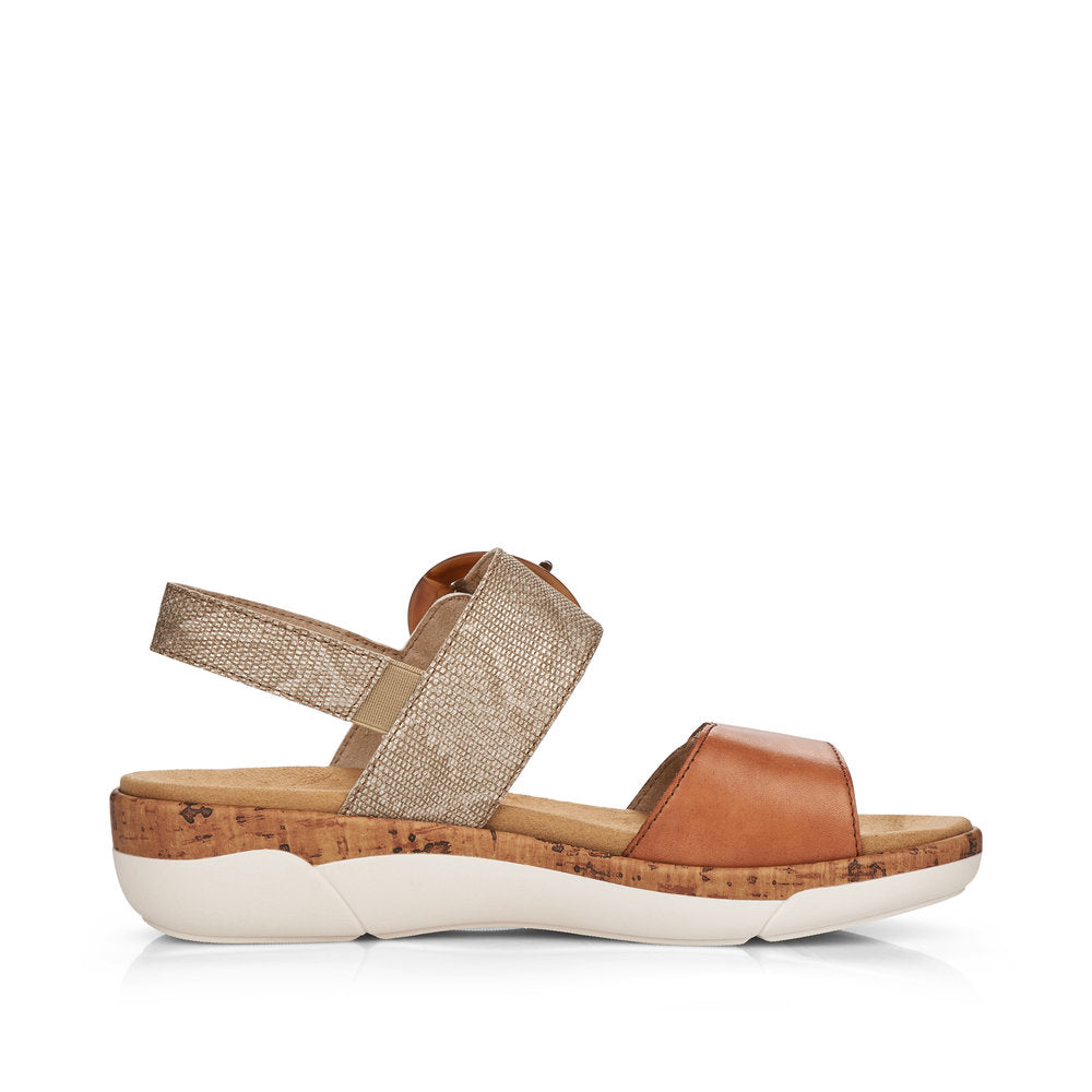 Remonte Ladies 2 Tone Adjustable Sandal