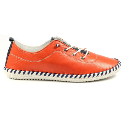 Lunar Sandown Ladies  Leather Casual Sneaker