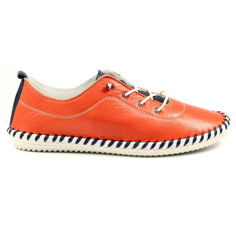 Lunar Sandown Ladies  Leather Casual Sneaker