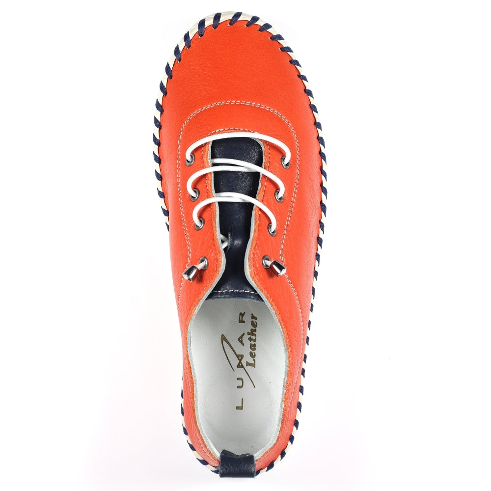 Lunar Sandown Ladies  Leather Casual Sneaker