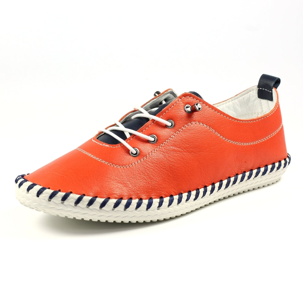Lunar Sandown Ladies  Leather Casual Sneaker