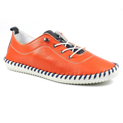 Lunar Sandown Ladies  Leather Casual Sneaker