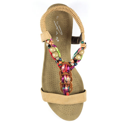 Lunar Fantasy Ladies Low Wedge Sandal