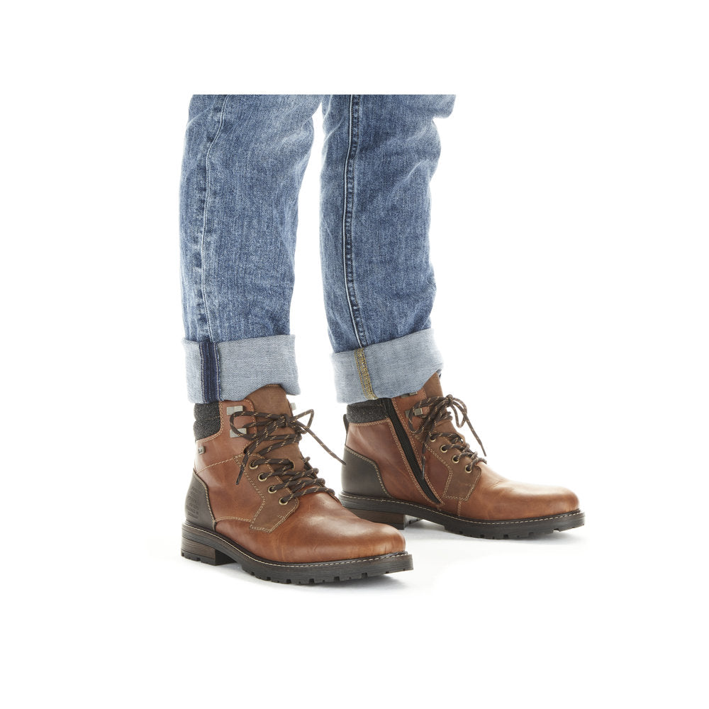 Rieker Men's Lace Up Ankle Boot