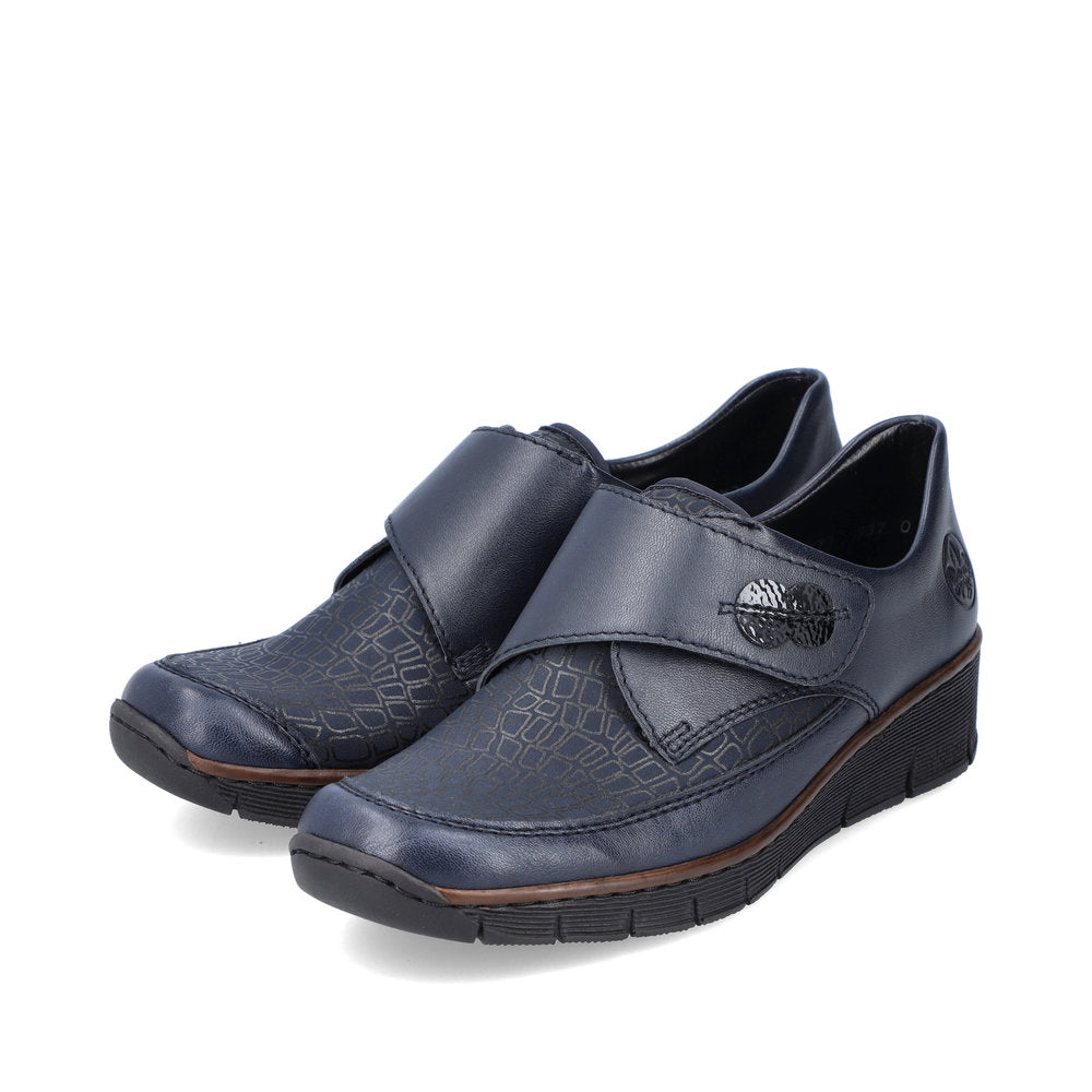 Rieker Ladies Wide Fit Velcro Shoe