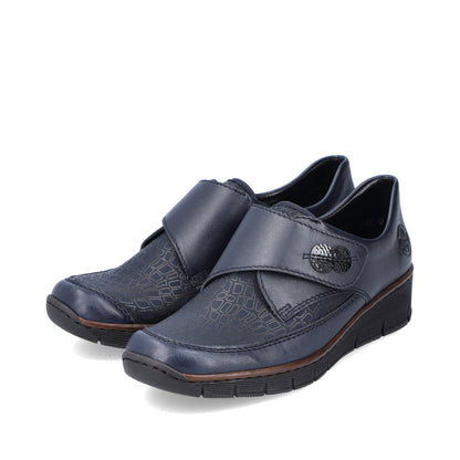 Rieker Ladies Wide Fit Velcro Shoe